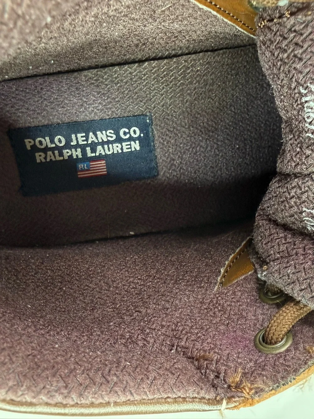 Polo Sport Ralph Lauren Vintage 90’s Redway Leather Boots Size 8
